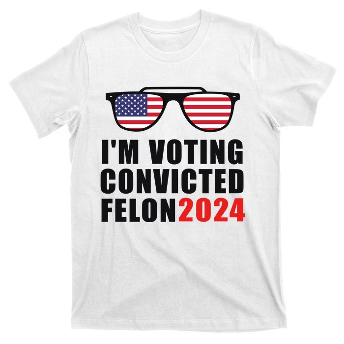 Convicted Felon Voting 2024 Graphic T-Shirt