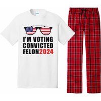 Convicted Felon Voting 2024 Graphic Pajama Set