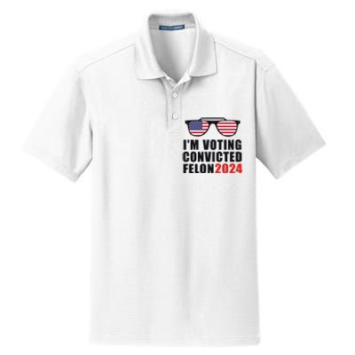 Convicted Felon Voting 2024 Graphic Dry Zone Grid Polo