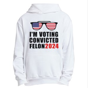 Convicted Felon Voting 2024 Graphic Urban Pullover Hoodie