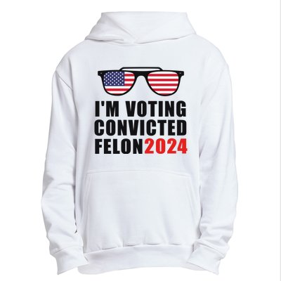 Convicted Felon Voting 2024 Graphic Urban Pullover Hoodie