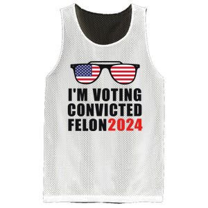 Convicted Felon Voting 2024 Graphic Mesh Reversible Basketball Jersey Tank