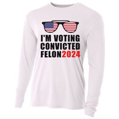 Convicted Felon Voting 2024 Graphic Cooling Performance Long Sleeve Crew