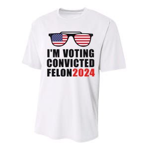 Convicted Felon Voting 2024 Graphic Performance Sprint T-Shirt