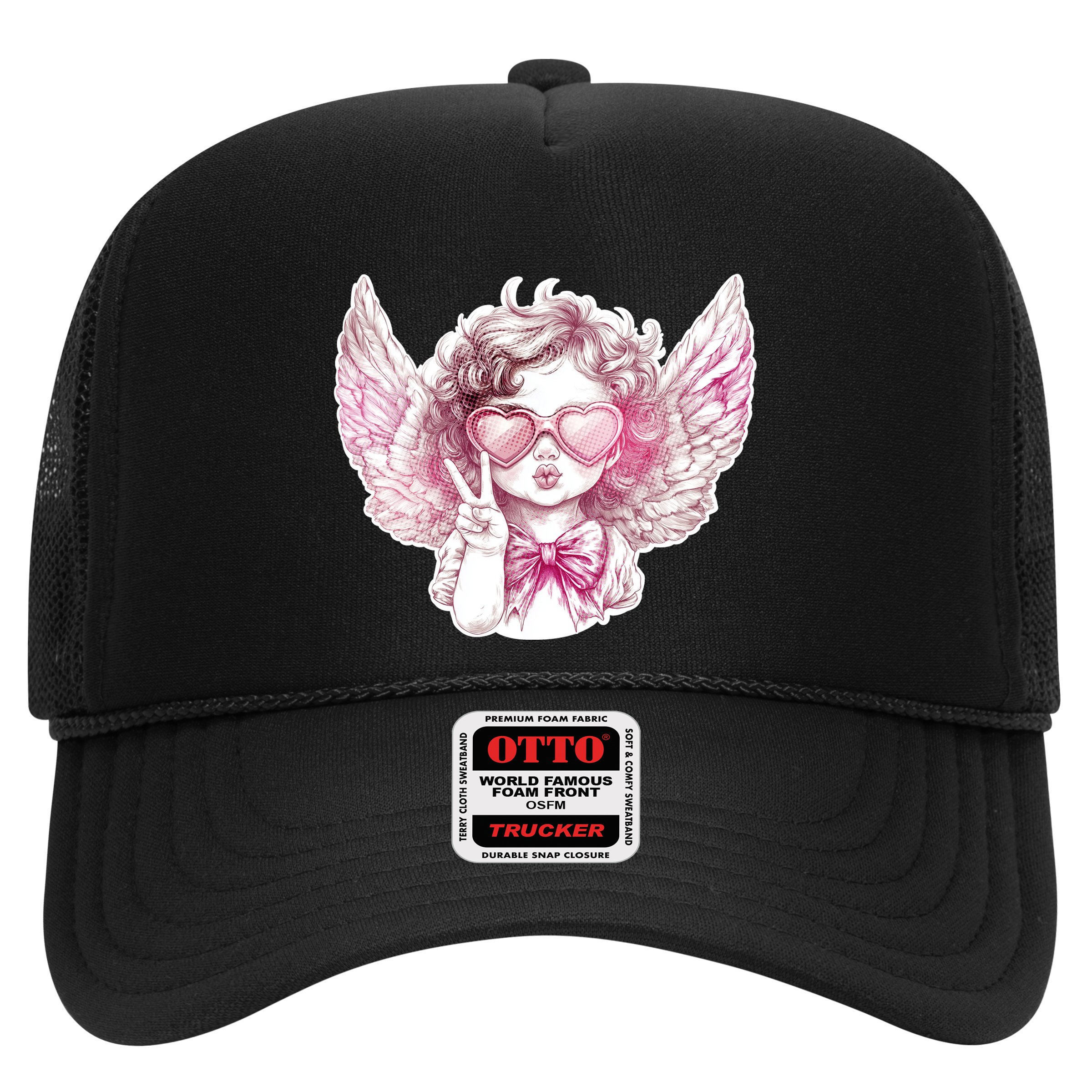 Cute Funny Valentines Day Cupid Peace Sign Hat