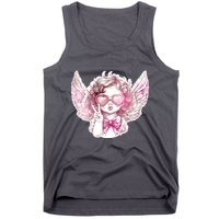 Cute Funny Valentines Day Cupid Peace Sign Tank Top