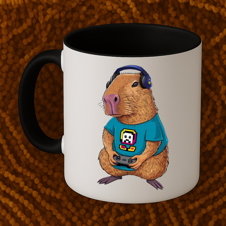 Capybara Funny Video Games Capybara Great Gift Mug