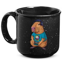 Capybara Funny Video Games Capybara Great Gift 15oz Campfire Ceramic Mug