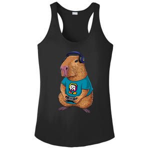 Capybara Funny Video Games Capybara Great Gift Ladies PosiCharge Competitor Racerback Tank