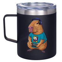 Capybara Funny Video Games Capybara Great Gift 12oz Stainless Steel Coffee Mug