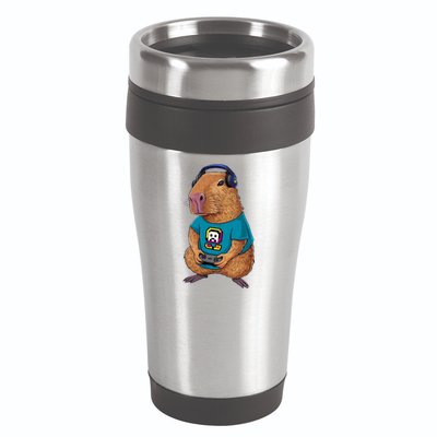 Capybara Funny Video Games Capybara Great Gift 16oz Travel Tumbler