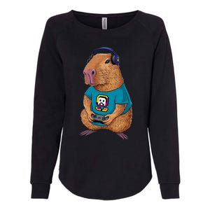 Capybara Funny Video Games Capybara Great Gift Womens California Wash Sweatshirt