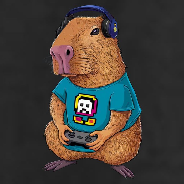 Capybara Funny Video Games Capybara Great Gift Hat
