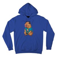 Capybara Funny Video Games Capybara Great Gift Hoodie