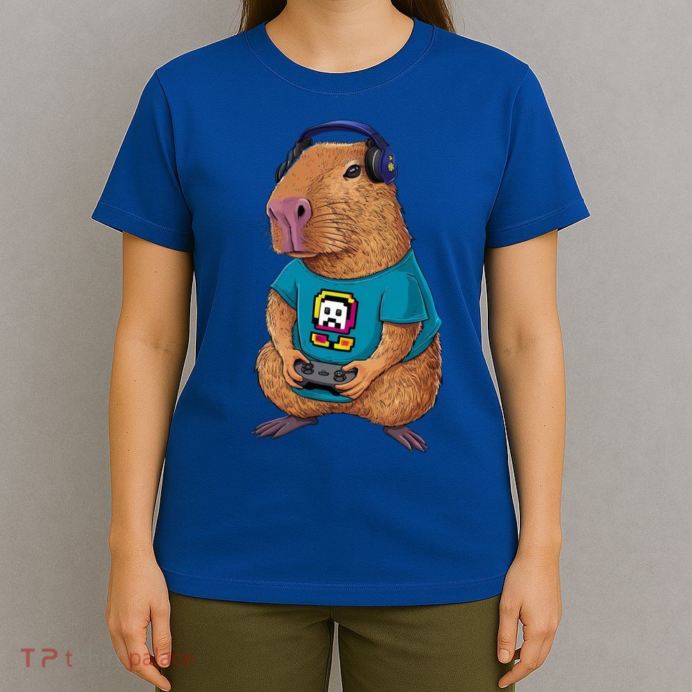 Capybara Funny Video Games Capybara Great Gift T-Shirt