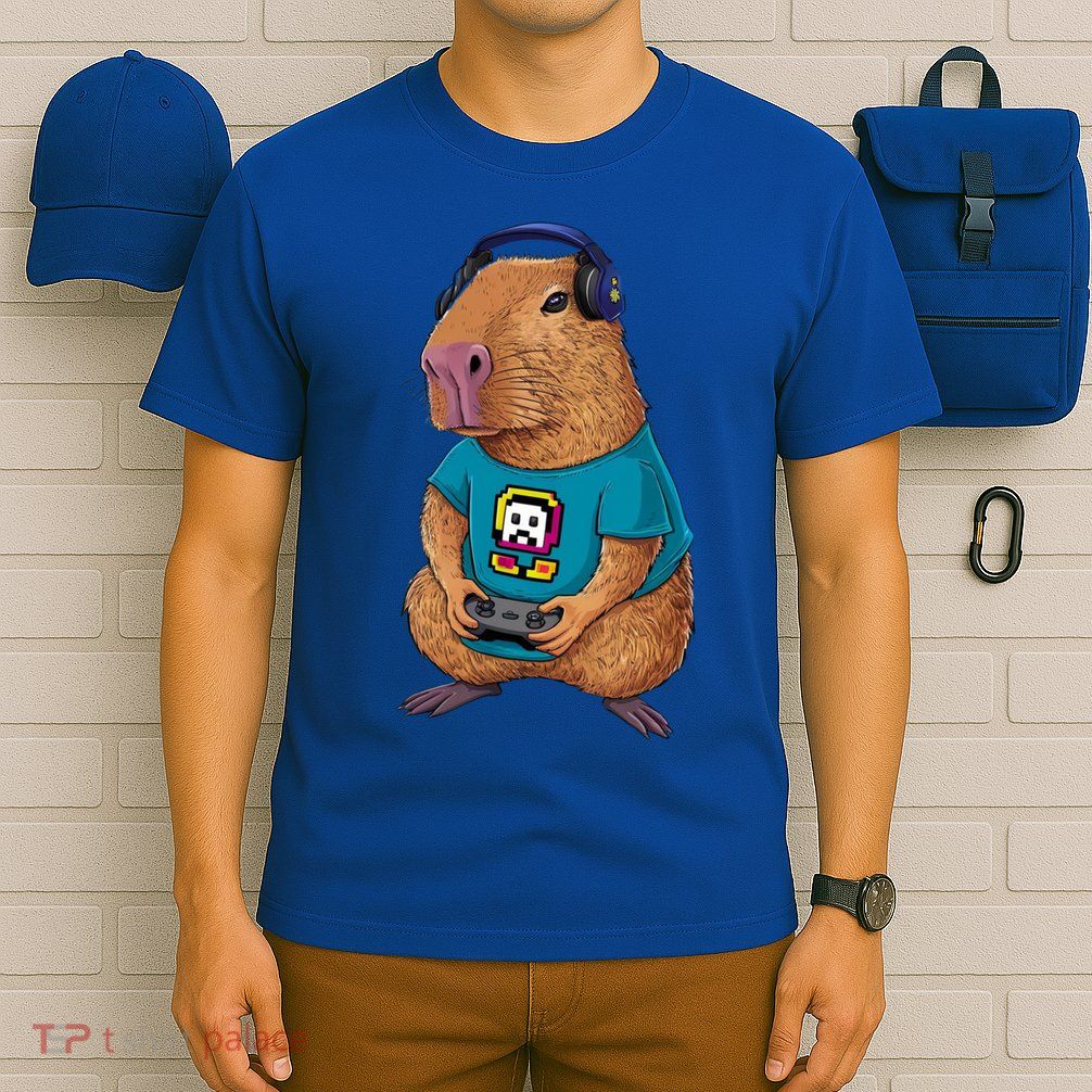 Capybara Funny Video Games Capybara Great Gift T-Shirt