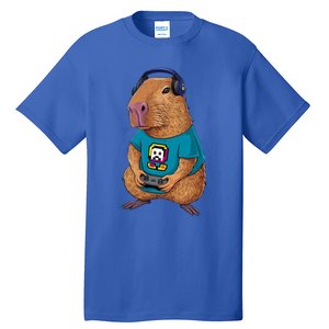 Capybara Funny Video Games Capybara Great Gift Tall T-Shirt