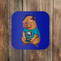 Capybara Funny Video Games Capybara Great Gift Coaster