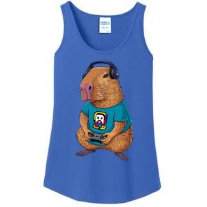 Capybara Funny Video Games Capybara Great Gift Ladies Essential Tank