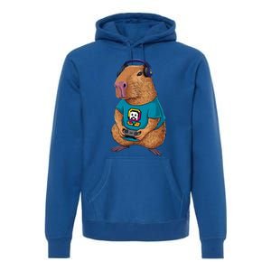 Capybara Funny Video Games Capybara Great Gift Premium Hoodie