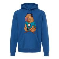 Capybara Funny Video Games Capybara Great Gift Premium Hoodie