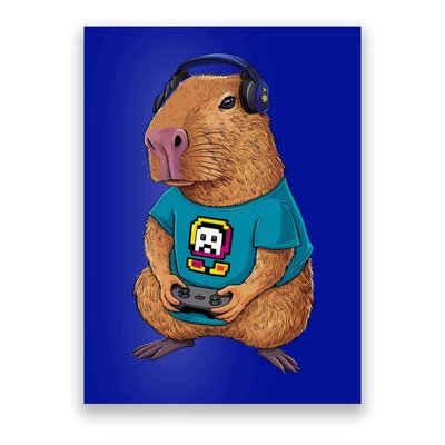 Capybara Funny Video Games Capybara Great Gift Poster