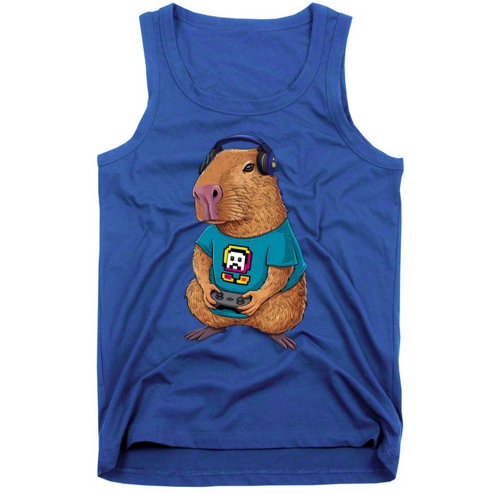 Capybara Funny Video Games Capybara Great Gift Tank Top