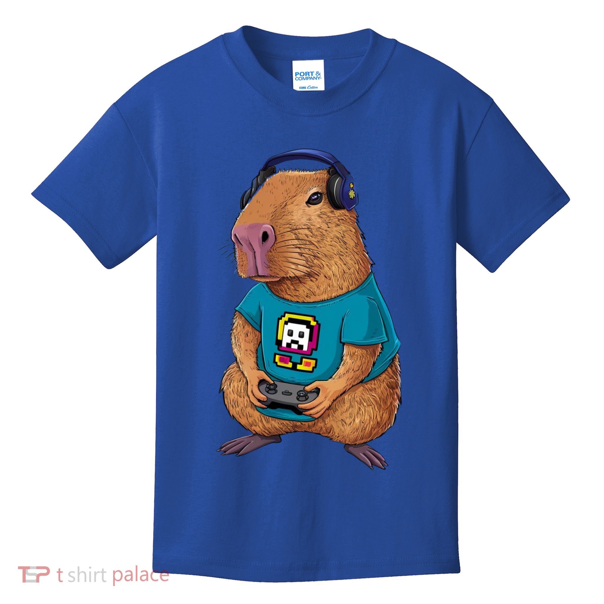 Capybara Funny Video Games Capybara Great Gift Kids T-Shirt