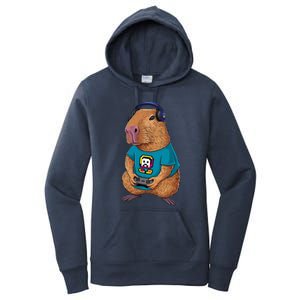 Capybara Funny Video Games Capybara Great Gift Women's Pullover Hoodie