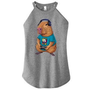 Capybara Funny Video Games Capybara Great Gift Women's Perfect Tri Rocker Tank