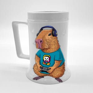 Capybara Funny Video Games Capybara Great Gift Beer Stein