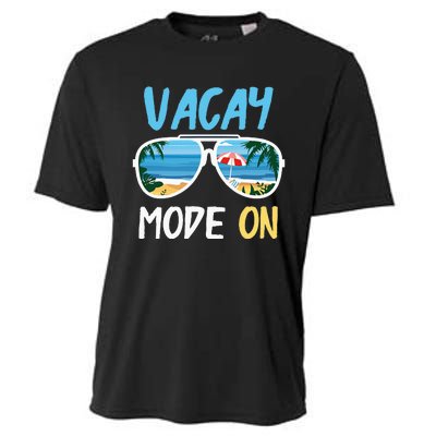 Cute Funny Vacay Mode On Summer Family Vacation Cooling Performance Crew T-Shirt