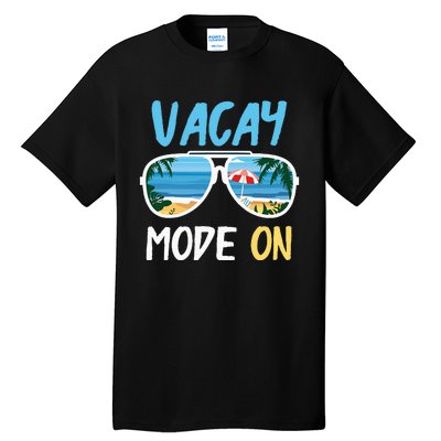 Cute Funny Vacay Mode On Summer Family Vacation Tall T-Shirt