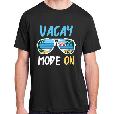 Cute Funny Vacay Mode On Summer Family Vacation Adult ChromaSoft Performance T-Shirt