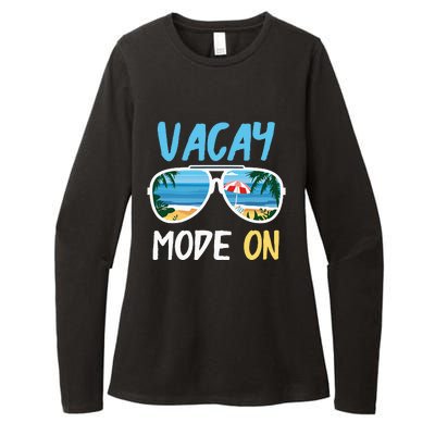 Cute Funny Vacay Mode On Summer Family Vacation Womens CVC Long Sleeve Shirt