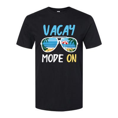 Cute Funny Vacay Mode On Summer Family Vacation Softstyle CVC T-Shirt