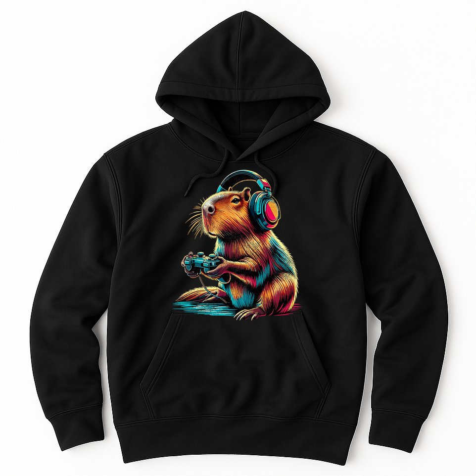 Capybara Funny Video Games Capybara Hoodie
