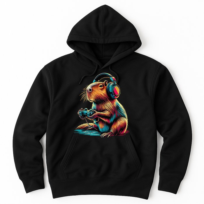 Capybara Funny Video Games Capybara Hoodie