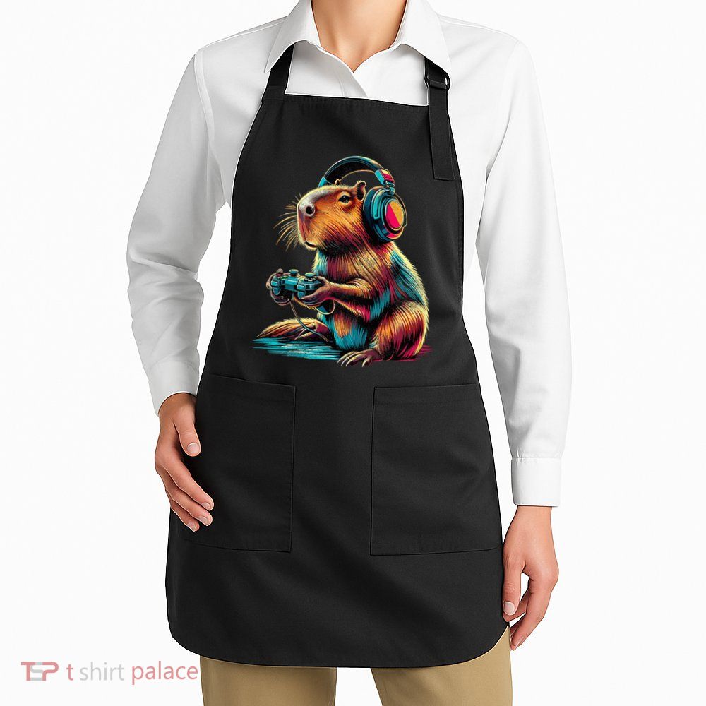 Capybara Funny Video Games Capybara Apron