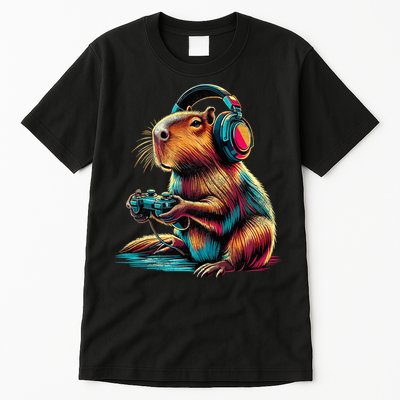 Capybara Funny Video Games Capybara Tall T-Shirt