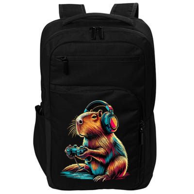 Capybara Funny Video Games Capybara Impact Tech Backpack