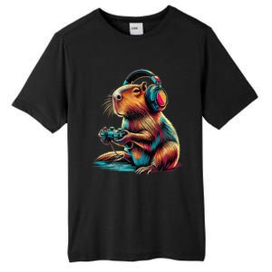 Capybara Funny Video Games Capybara Tall Fusion ChromaSoft Performance T-Shirt