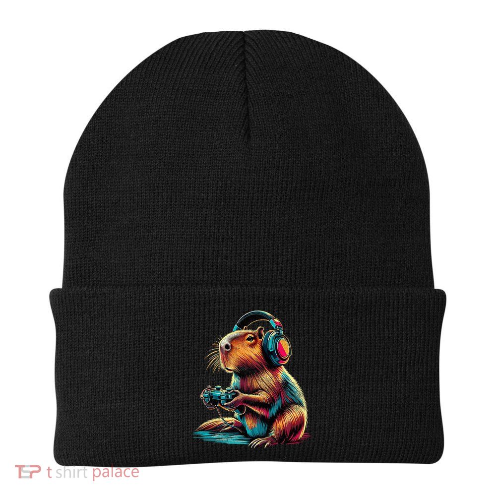 Capybara Funny Video Games Capybara Beanie