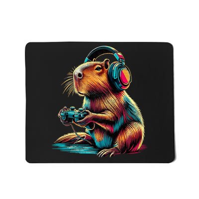 Capybara Funny Video Games Capybara Mousepad