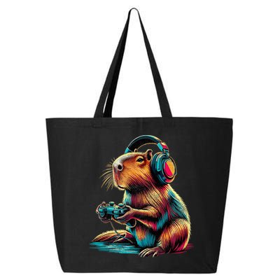 Capybara Funny Video Games Capybara 25L Jumbo Tote