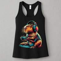 Capybara Funny Video Games Capybara Womens Tank Top