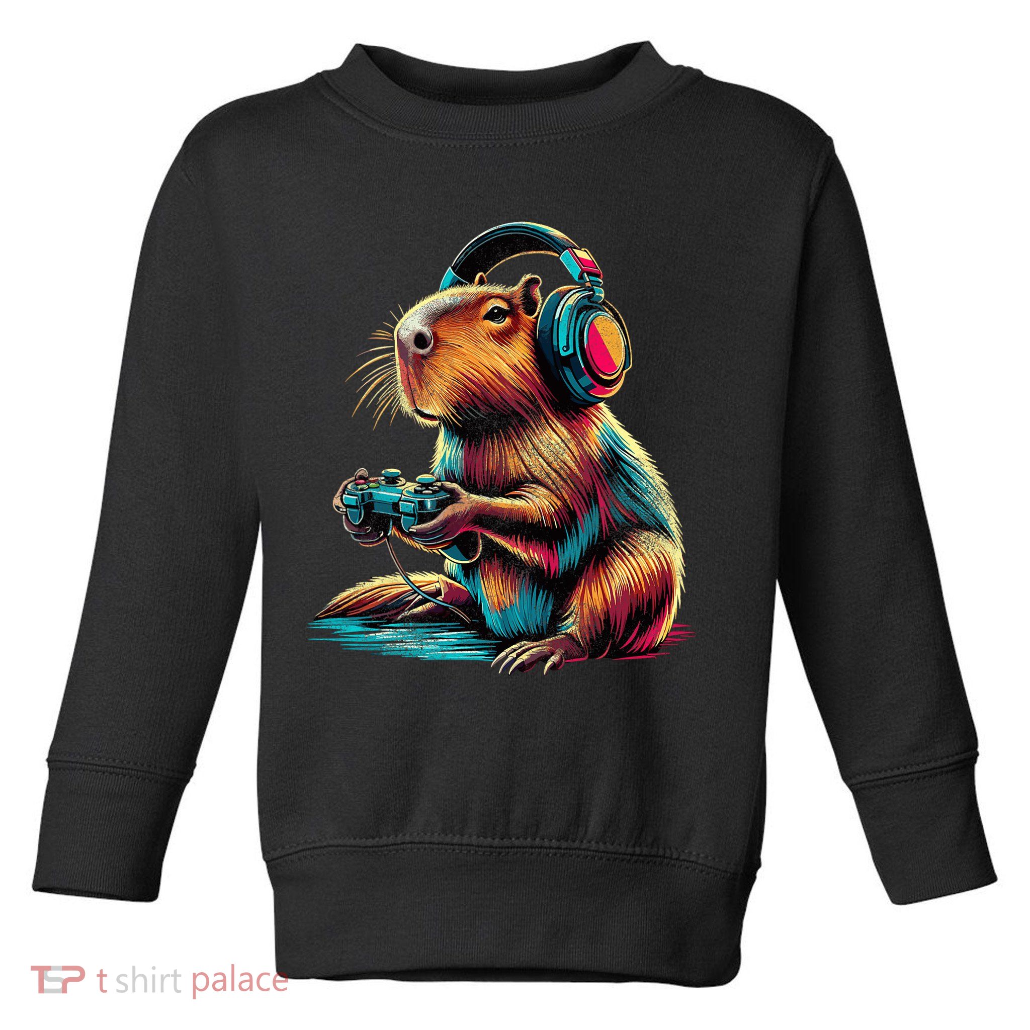 Capybara Funny Video Games Capybara Toddler Sweatshirt
