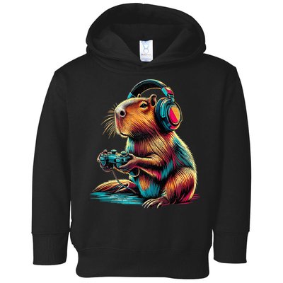 Capybara Funny Video Games Capybara Toddler Hoodie