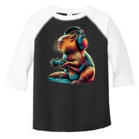 Capybara Funny Video Games Capybara Toddler Fine Jersey T-Shirt