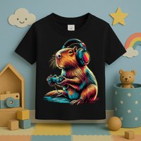 Capybara Funny Video Games Capybara Toddler T-Shirt